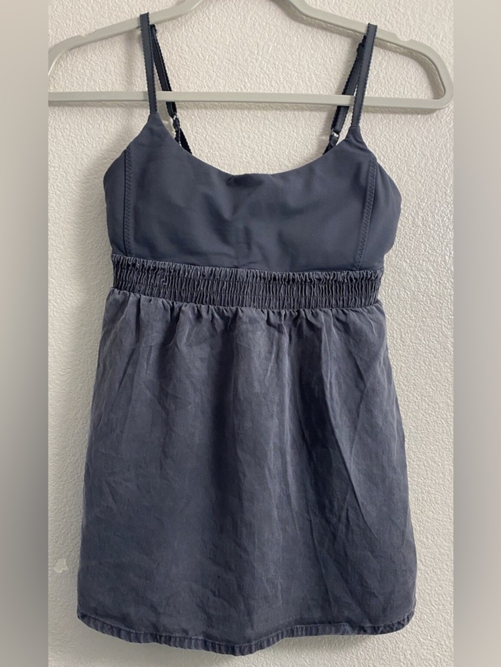 Lululemon Bliss Babydoll Tank Top Women’s 4 Black Adjustable Straps Yoga Active.